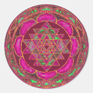 Adesivo Sri Lanca Yantra Mandala