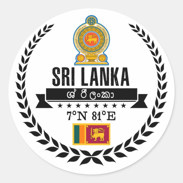 Adesivo Sri Lanka (Frente)