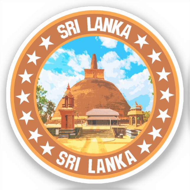 Adesivo Sri Lanka (Frente)