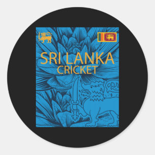Adesivo Sri Lanka Cricket Perfeito Para Fãs de Críquete La