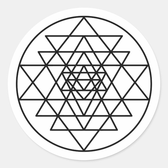 Adesivo Sri Yantra (Frente)