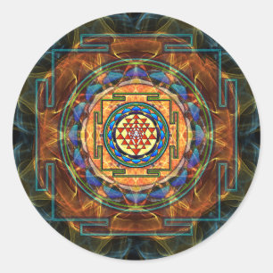 Adesivo Sri Yantra - geometria sagrado