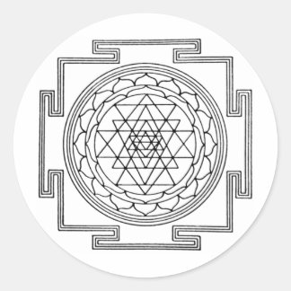 Adesivo Sri Yantra Mandala