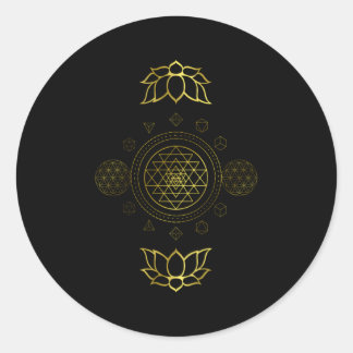 Adesivo Sri Yantra Sacred Geometry Dala