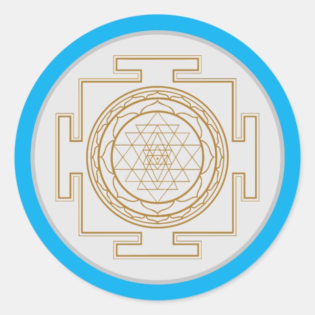 Adesivo Sri Yantra - Símbolo Sagrado (Frente)
