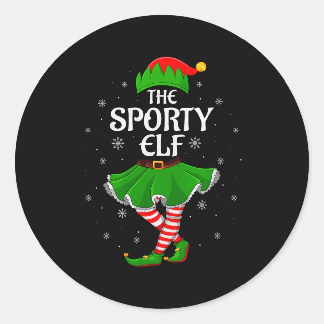 Adesivo Srty Elf Christmas Family Girls Women Elf Squad Xm (Frente)