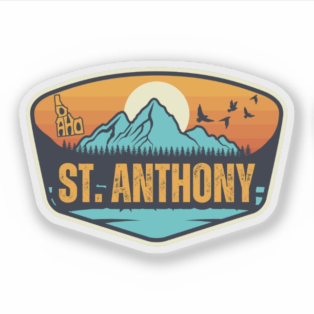 Adesivo St. Anthony, Idaho (Frente)