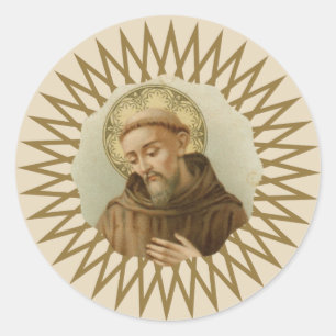 Adesivo St Francis do santo padroeiro de Assisi dos