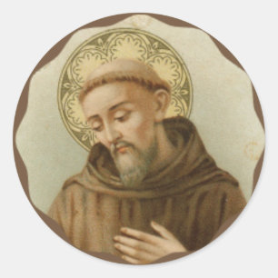 Adesivo St Francis do santo padroeiro de Assisi dos
