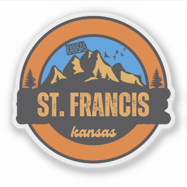 Adesivo St. Francis, Kansas (Frente)