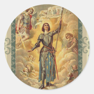 Adesivo St. Joana do soldado dos anjos de St Michael do