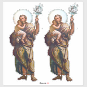 Adesivo St Joseph com a criança Jesus