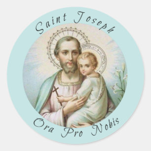 Adesivo St Joseph, criança Jesus, funcionarios do lírio,