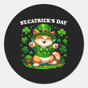 Adesivo St Patricks Dia dos Carrinhos Santo dos Gatos Patt