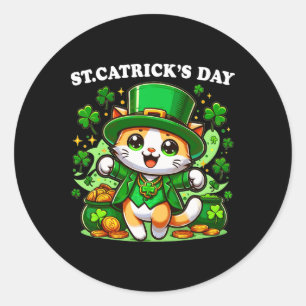 Adesivo St Patricks Dia dos Carrinhos Santo dos Gatos Patt