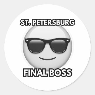 Adesivo St. Petersburg Final Boss Cool Emoji Sticker