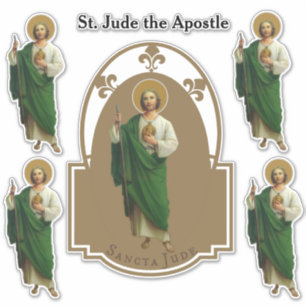 Adesivo St. religioso Jude o apóstolo de Jesus
