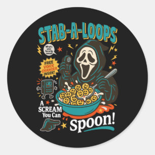 Adesivo Stab-a-loops Horror Cereal Box Halloween Killer Br