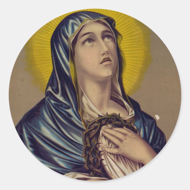 Adesivo Stabat Mater Nossa Senhora das Dores Arte Devocion (Frente)