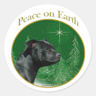 Adesivo Staffordshire Bull Terrier Peace