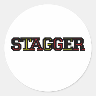 Adesivo Stagger White Stickers
