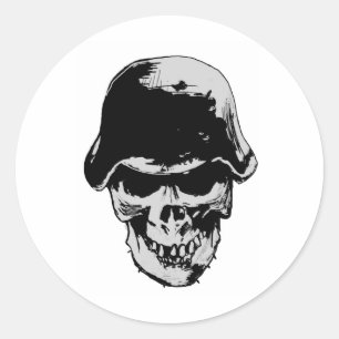 Adesivo Stalhelm do crânio da morte