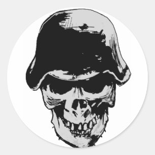 Adesivo Stalhelm do crânio da morte