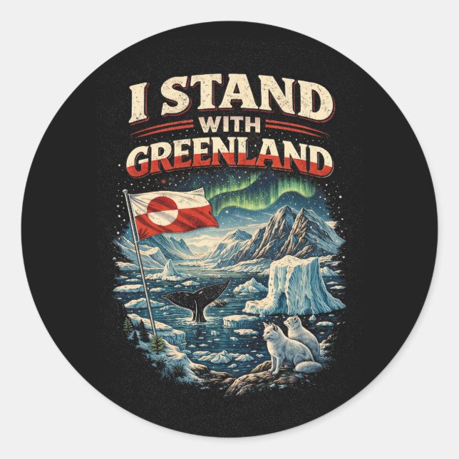Adesivo Stand with Greenland (Frente)