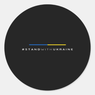 Adesivo #standwithukraine - Amante Ucraniano Eu Apoio U