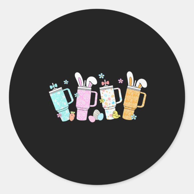 Adesivo Stanley Tumbler na Páscoa Retro Tumbler inspirou g (Frente)