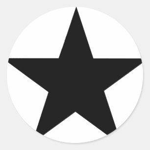 Adesivo Star Black O MUSEUM Zazzle Dons