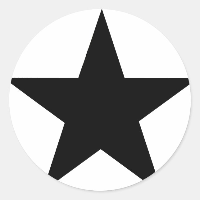 Adesivo Star Black O MUSEUM Zazzle Dons (Frente)