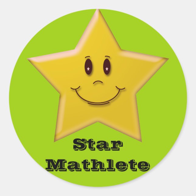 Adesivo Star Mathlete Sticker (Frente)