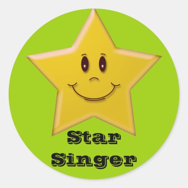 Adesivo Star Singer Sticker (Frente)