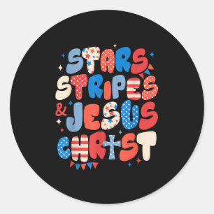 Adesivo Star Stripes Jesus Cristo Usd Sinalizador Independ