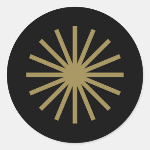 Adesivo Starburst Black e Dourado