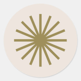 Adesivo Starburst Dourado e Linen White