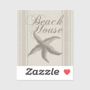 Adesivo Starfish Beach House Seashore Coastal