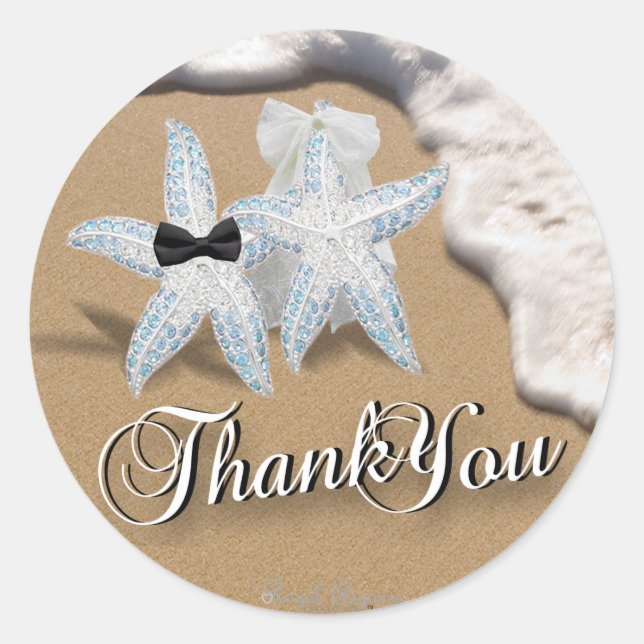 Adesivo Starfish Bride Groom Sticker (Frente)