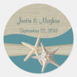 Adesivo Starfish & Burlap Teal Beach