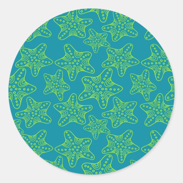 Adesivo Starfish Crowd Pattern (Frente)