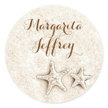 Starfish Drawing Beach Wedding