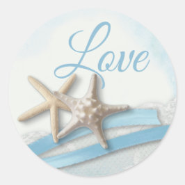 Adesivo Starfish Love Sky Blue Ribbon and Lace Classic