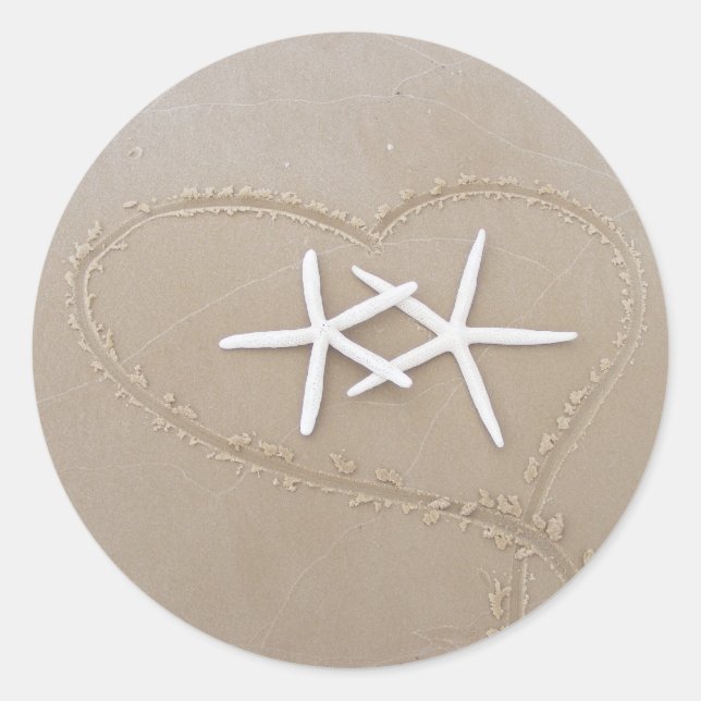 Adesivo Starfish no Heart Sticker (Frente)