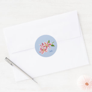 Adesivo Stargazer Lily Personalizada