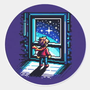 Adesivo Stargazer no Céu da Noite de Arte Sonhadora