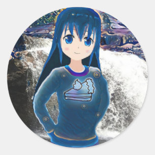 Adesivo Starry Anime Girl