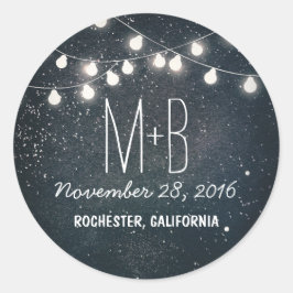 Adesivo Starry Night and String Lights Wedding