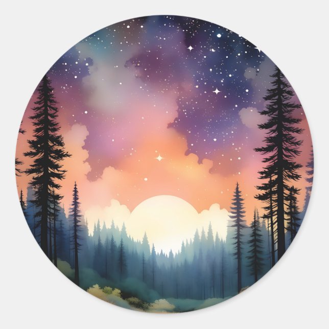 Adesivo Starry Night in the Woods (Frente)
