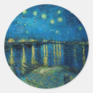 Adesivo Starry Night Over the Rhône   Vincent van Gogh
